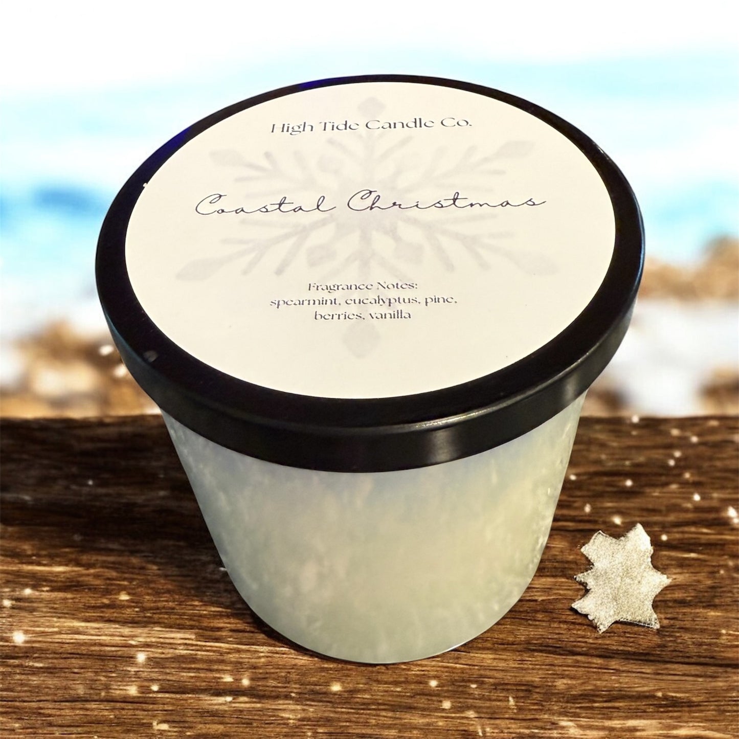 Coastal Christmas Candle